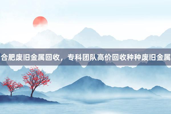 合肥废旧金属回收，专科团队高价回收种种废旧金属