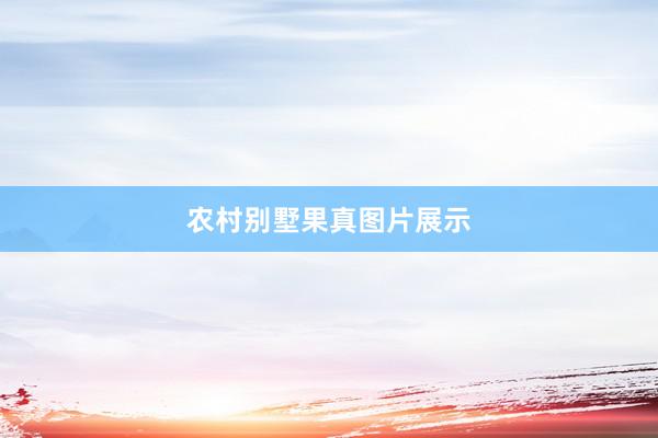 农村别墅果真图片展示
